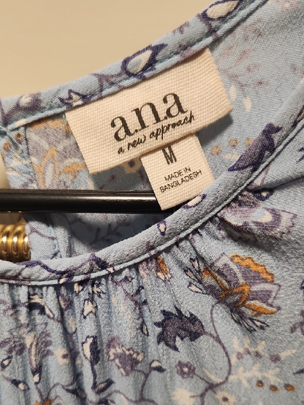 a.n.a Light Blue Floral Midi Dress - Picture 3 of 3